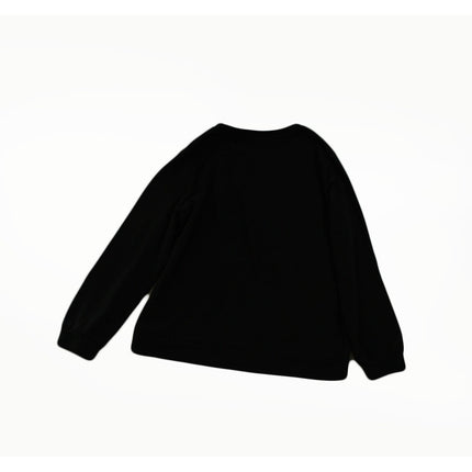 Big Girls Sweatshirt Unbranded Big Girls Cotton Black Crewneck Sweatshirt 160 XL