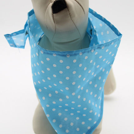 Dog Bandana Polka Dot Dog Bandana with Snap Closure Blue
