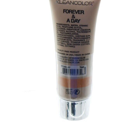 Foundation  KLEANCOLOR Forever & A Day Matte Full Coverage Foundation Tan