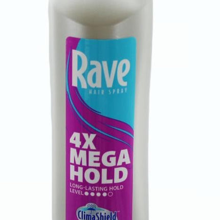 Hair Spray Rave 4x Mega old Hair Spray w/ Clima Shield 11 oz