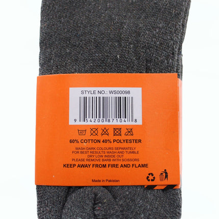 Work Socks Unbranded Heavy Duty Work Socks 3 Pairs Size 9-11 Gray