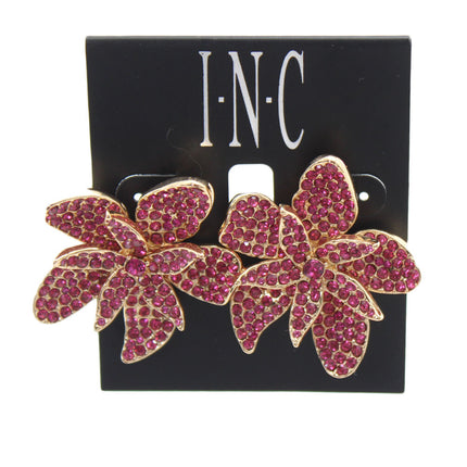 Women Earrings INC International Concept Women Yellow Gold Plated Petal Earring