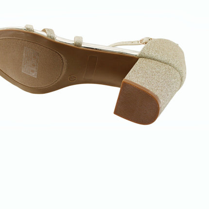 Women Sandals Journee Collection Women Bella WD Strappy Sandals Size 7.5 WD