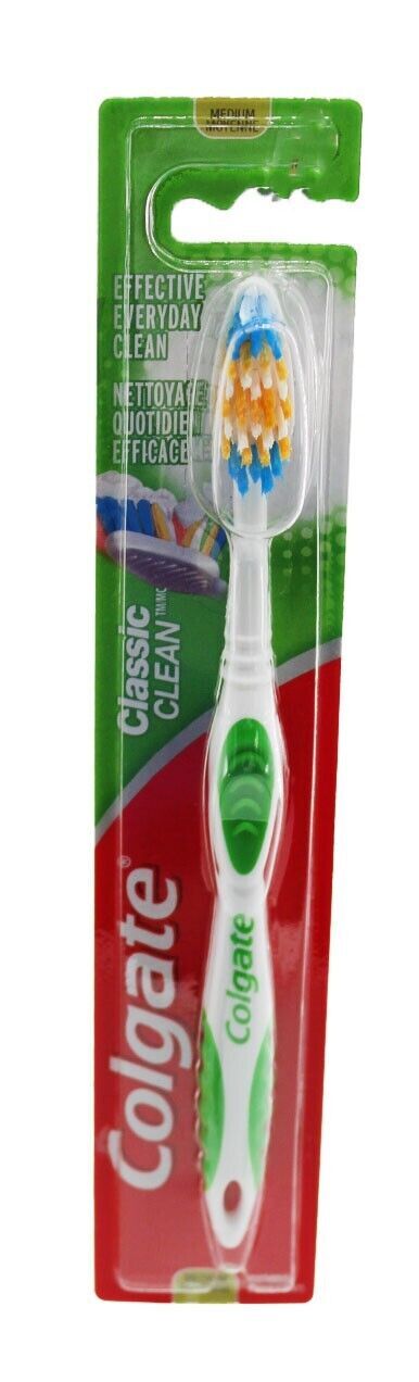 Toothbrush Colgate Classic Full Head Toothbrush Medium Bristles Green