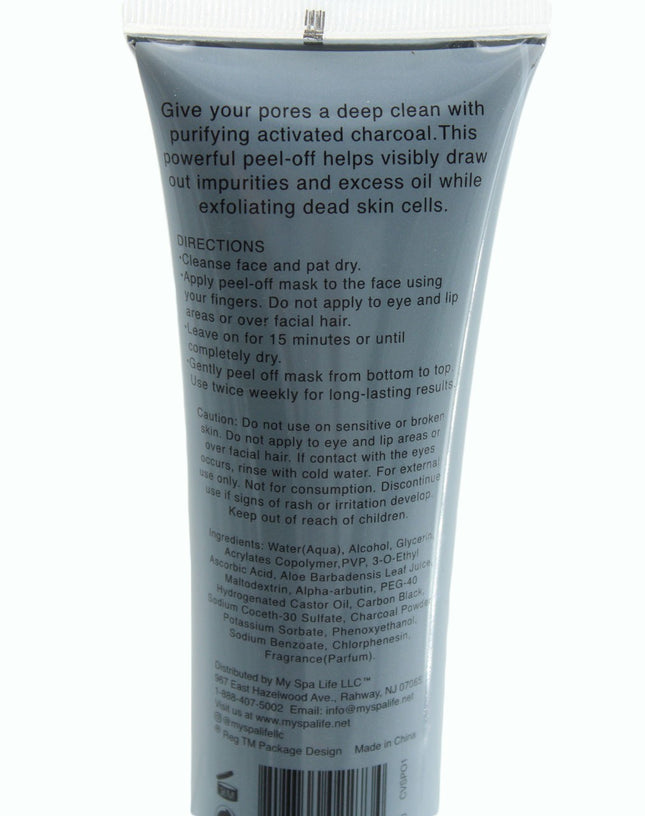 Face Mask SpaLife Peel-Off Charcoal Mask 3.38 fl oz