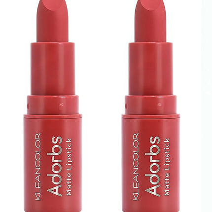 Lipstick Kleancolor Absorbs Matte Lipstick LS902-02 Poppy 2 Pack