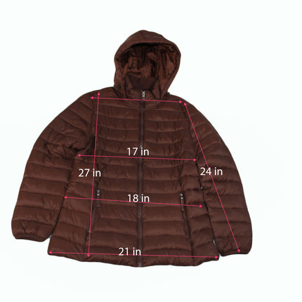 Women Jacket St Johns Bay Women Brown Puffer Jacket Size M