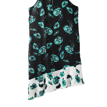 Women Dress Alfani Asymmetrical Sheath Floral Print Dress  Size 8 Multicolor