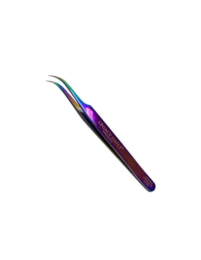 Eyebrow Tweezer Legacy Nails  Professional Multicolor Curved Tweezer