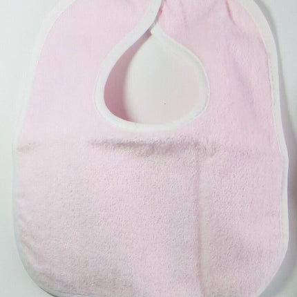 aBaby Terry Velour Infant Bib and Burp Cloth Light Pink