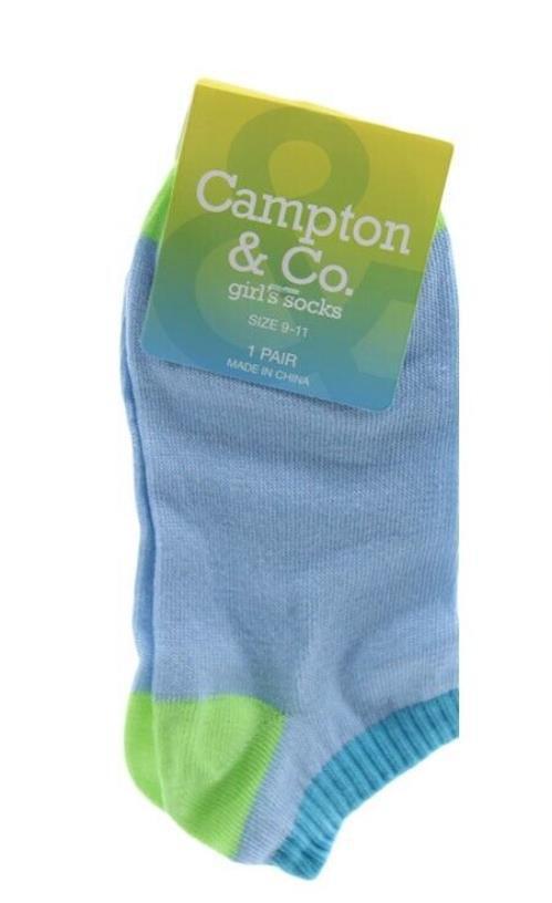 Big Girls Socks Campton & Co Big Girl Socks Size 9-11  Blue