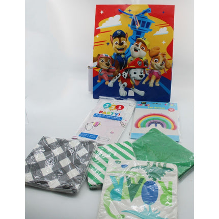 82 Pcs Party Supplies Lot Napkins Plates Tablecloths Disney Frozen Paw Patrol
