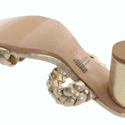 Women Sandals Heeled Sandals Size 6.5 Gold