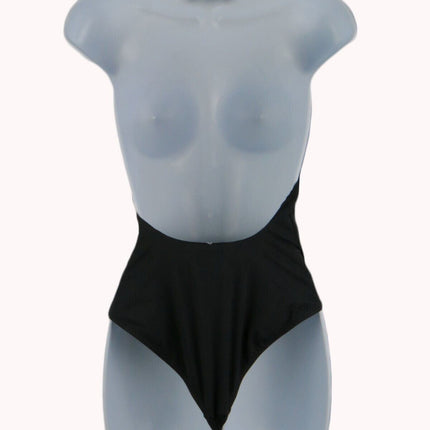 Women Swimsuit Billabong Sol Searcher Strappy High Neck One Piece  Sz M Black