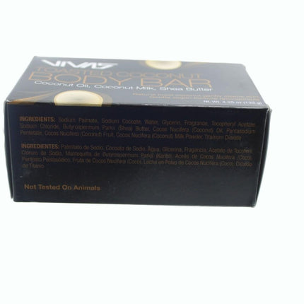 Bar Soap Vivas by Ampro Toasted Coconut Body Bar 4.25 oz