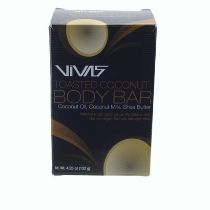 Bar Soap Vivas by Ampro Toasted Coconut Body Bar 4.25 oz
