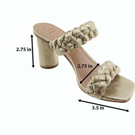 Women Sandals Heeled Sandals Size 6.5 Gold