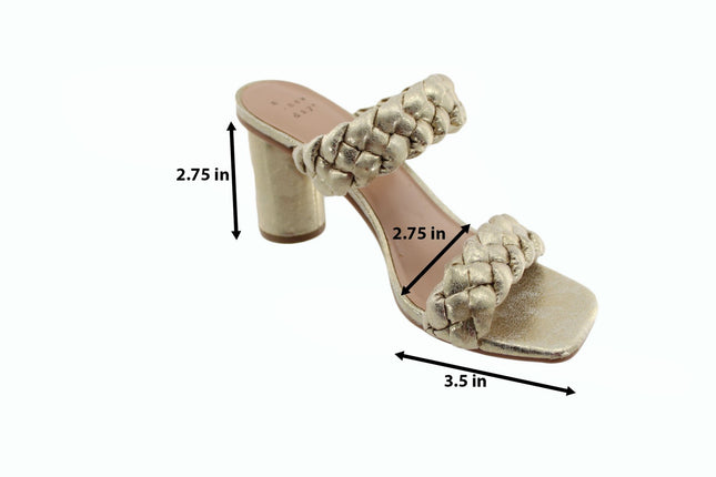 Women Sandals Heeled Sandals Size 6.5 Gold