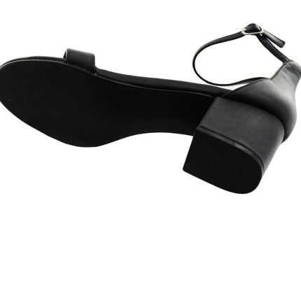 Women Sandals Amazon Essentials Women Heeled Sandals Size 9.5 Black