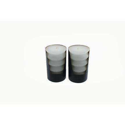 Better Homes and Gardens Set of 2 Unscented White Pillar Candles 3x5 Inch White