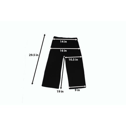 Women Pants Unbranded Women Wide Leg Black Capri Medium