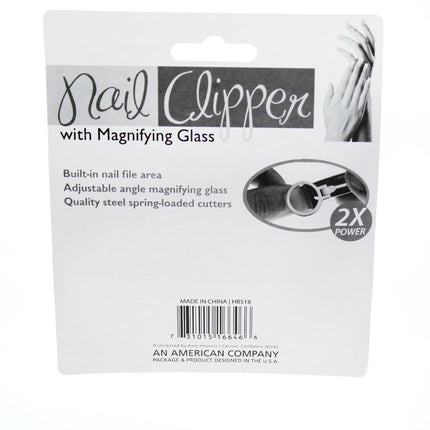 Nail Clipper with Magnifying Glass 1 Count