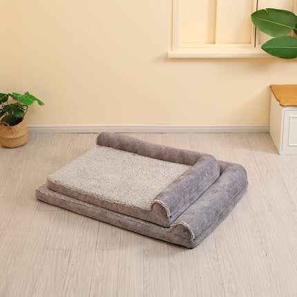 QUVITA Luxury Large Dog Bed with Removable Pillow and Memory Foam  X Large Off