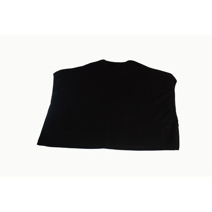 Anne Klein Black Floral Embroidered Sequin Knit Poncho Sweater L/XL
