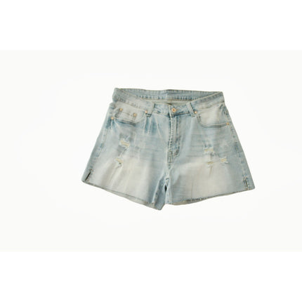 Womens Shorts Unbranded  Light Wash Distressed Denim Jean Shorts Size 32 Waist