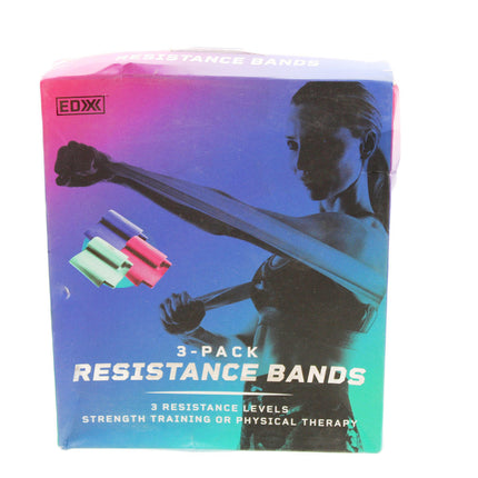 Resistance Bands for Fitness or Physical Therapy, Set of 3-12 Inches