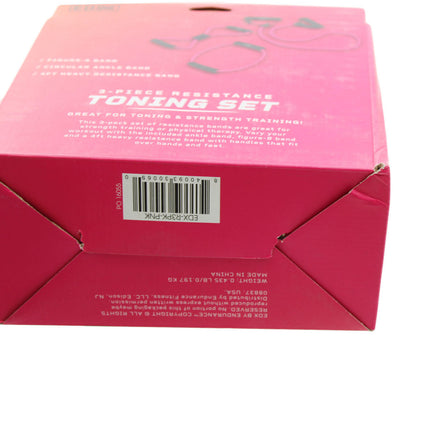 Resistance Loop Bands with Handles 3 Pack Pink