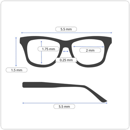 Reading Glasses kunchu Unisex TR90 Reading Glasses  (Black,2.00x)
