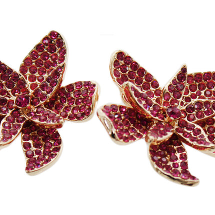 Women Earrings INC International Concept Women Yellow Gold Plated Petal Earring