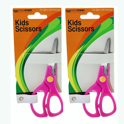 Little Girls Scissors Smart Start Kids 5 Inch Blunt Scissors Pink 2 pcs