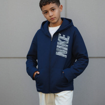 Pre-Owned Nike Dri Fit Navy Blue Sweater (Boy's L)