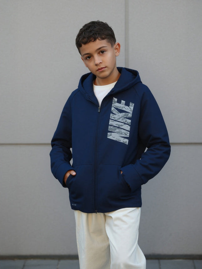 Pre-Owned Nike Dri Fit Navy Blue Sweater (Boy's L)
