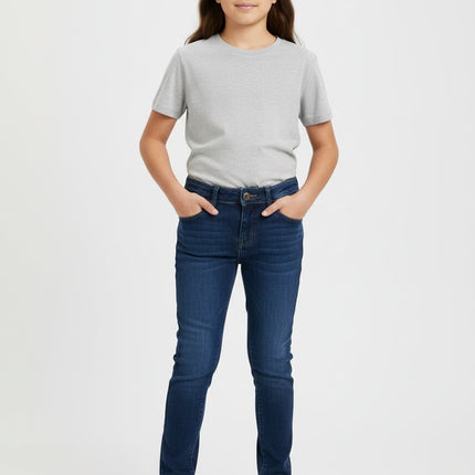 Pre-Owned Big Girls Slim Fit Jeans SIze 10 Blue
