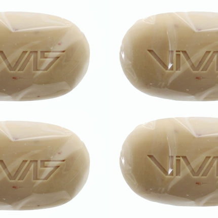 Bar Soap Vivas by Ampro Toasted Coconut Body Bar 4.25 oz 4 Pack