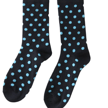 Men Socks West Loop 2 Pairs Adult Navy Polka Dot Dress Socks   6-12 Shoe Size