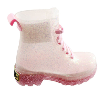 Toddler Boots Western Chief Stella Shimmer Glitter Rain Boots Size 5 Purple/Pink