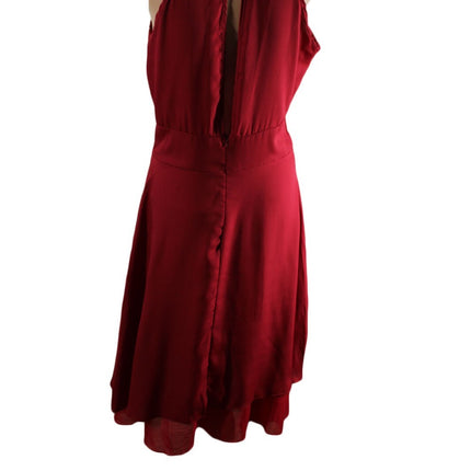 Women Dress Unbranded Women Sleeveless Hi-Low Red Dress Size M