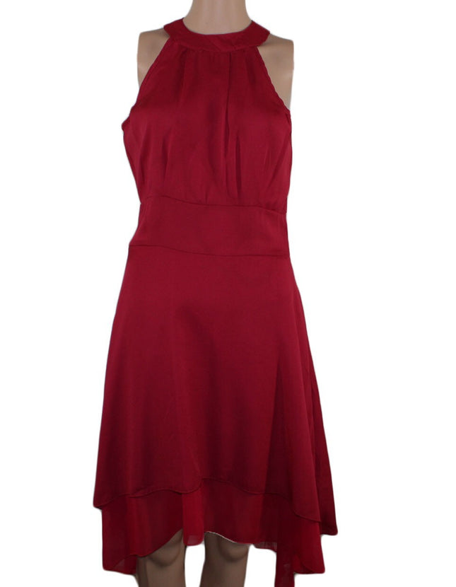 Women Dress Unbranded Women Sleeveless Hi-Low Red Dress Size M
