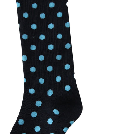 Men Socks West Loop 2 Pairs Adult Navy Polka Dot Dress Socks   6-12 Shoe Size