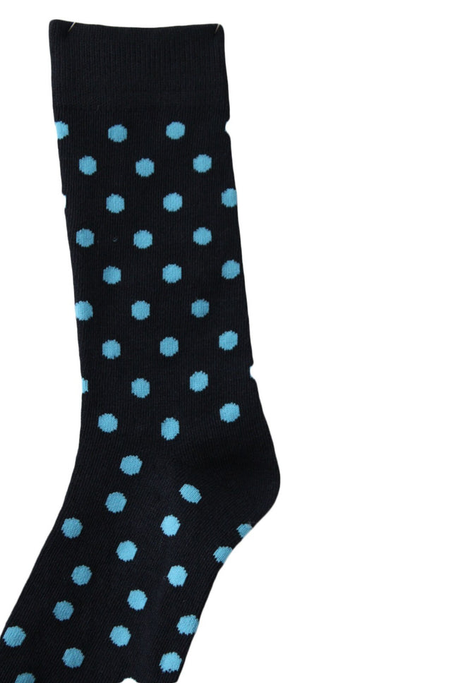 Men Socks West Loop 2 Pairs Adult Navy Polka Dot Dress Socks   6-12 Shoe Size