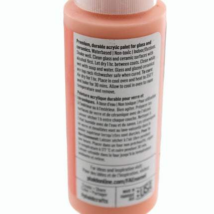 FolkArt Acrylic Craft Paint Gloss Finish Vibrant Orange 2 fl oz