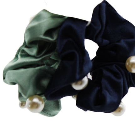 Hair Ties A New Day Satin and Pearl Hair Twister Set 2pc Blue Green 87657