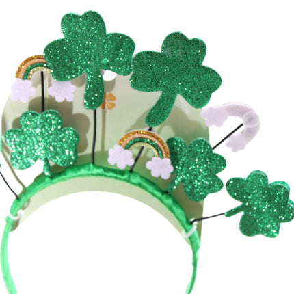 Shamrock Crown Rainbow Headband