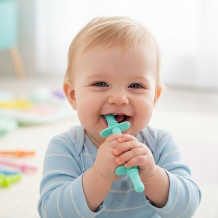 Fu Store Hollow Teether Tube MultiColor 6 Pieces Distressed Package