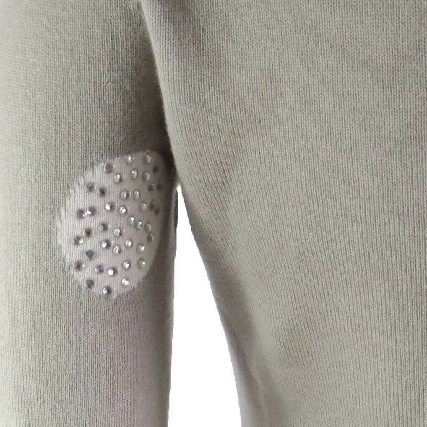 Grace Elements Women's Polka Dot Crew Neck Sweater Sz XS Gray/White