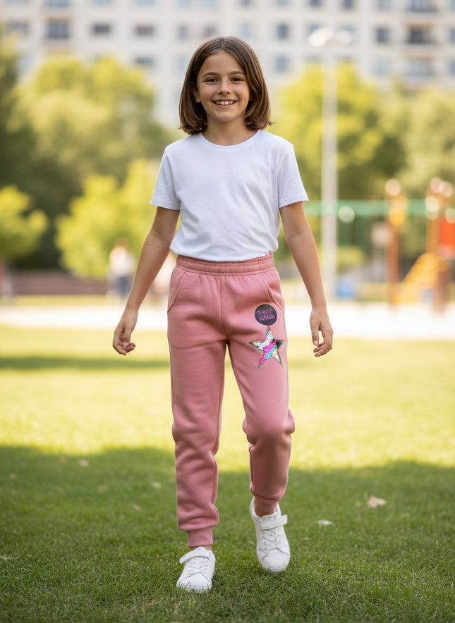 Jogger Pants Peach Sweatpants Girl's Size 4